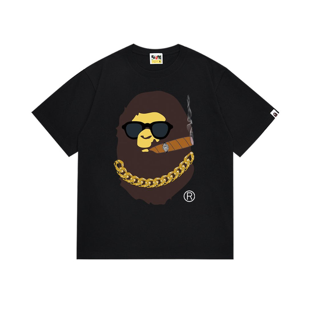 BAPE Ape Cigar Chain Graphic T-Shirt ¡ª front
