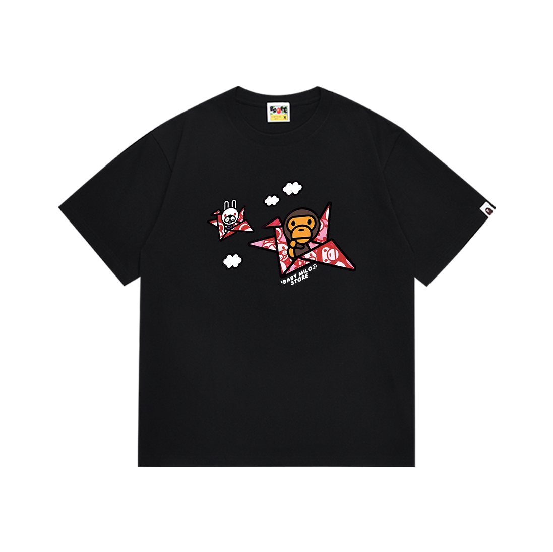 BAPE Airplane Cartoon Graphic T-Shirt ¡ª front