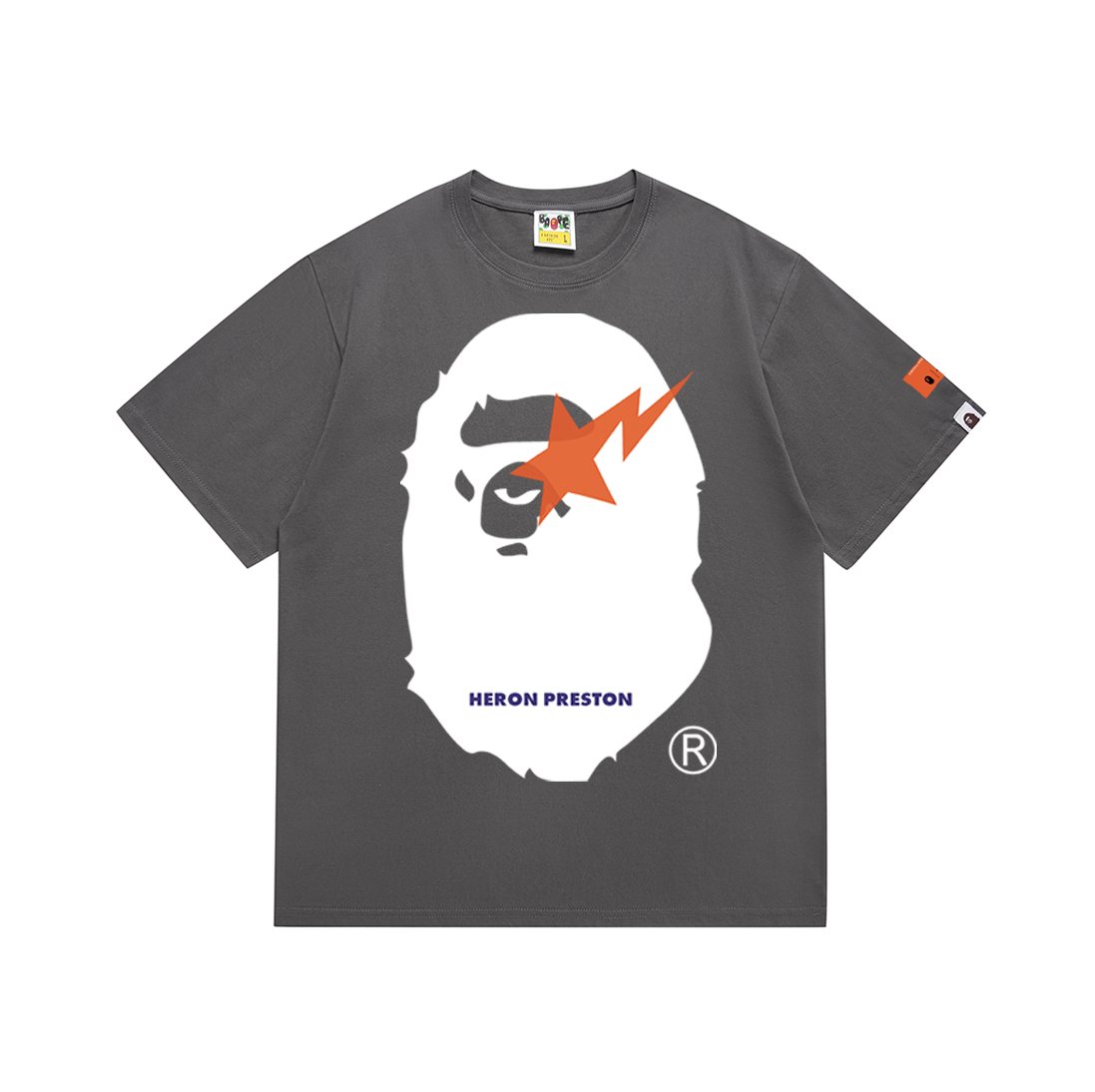 BAPE Ape Face Lightning Graphic T-Shirt ¡ª front