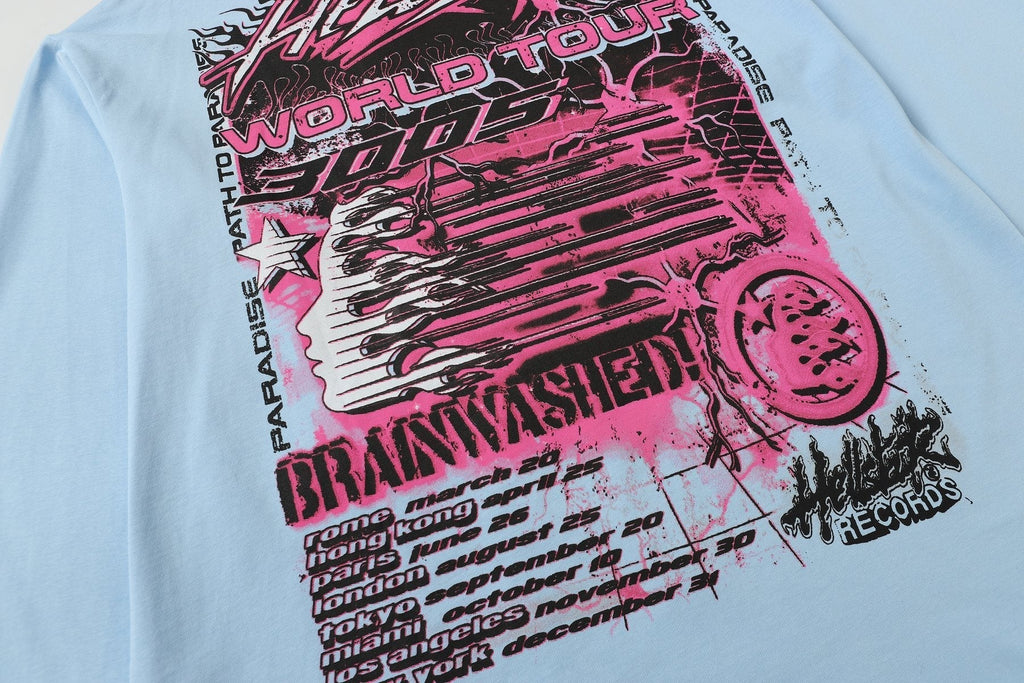 Helistar World Tour Graphic Long-Sleeve T-Shirt ¡ª detail