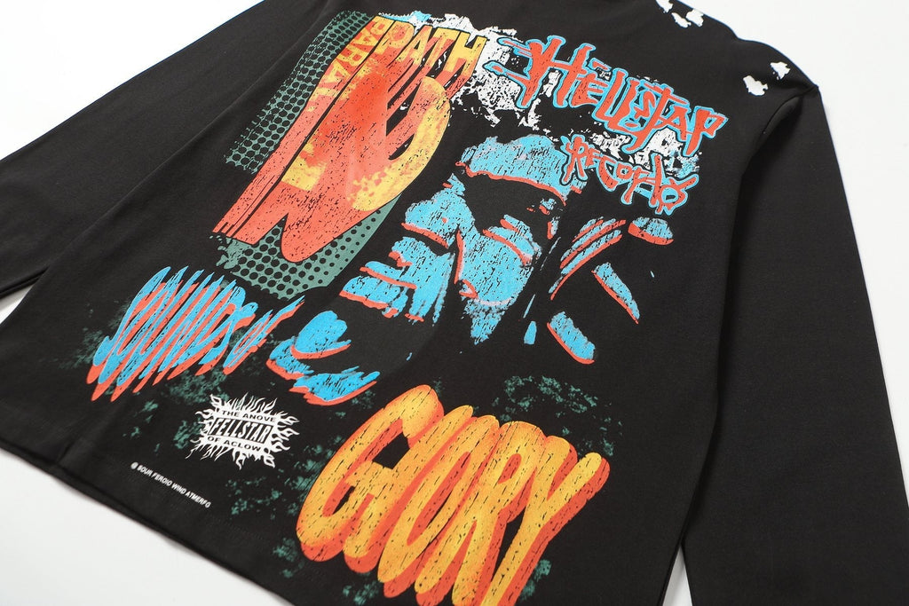 HEILSTAR Records Graphic Long-Sleeve T-Shirt ¡ª detail