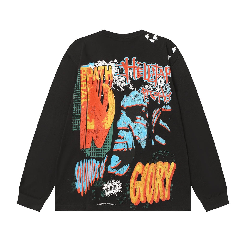HEILSTAR Records Graphic Long-Sleeve T-Shirt ¡ª back