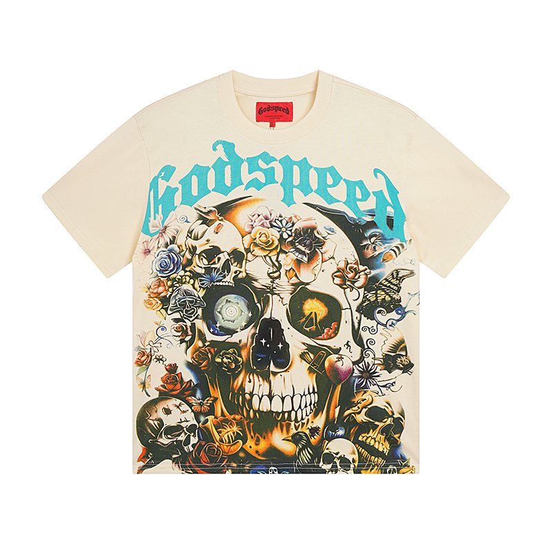 Godspeed Skull & Roses Graphic T-Shirt ¡ª hero