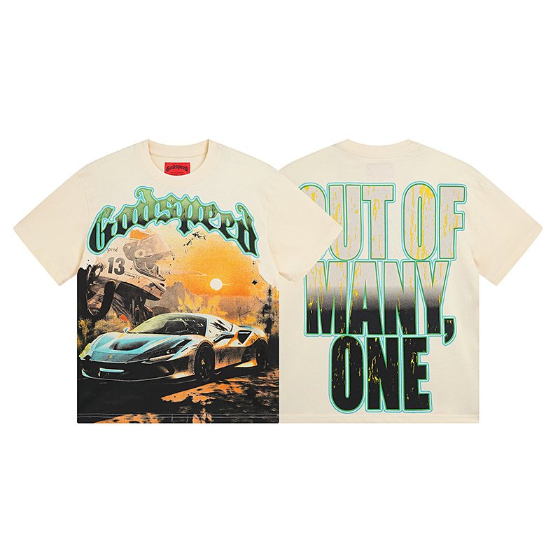 Godspeed Cream Car Graphic Short-Sleeve T-Shirt ¡ª hero