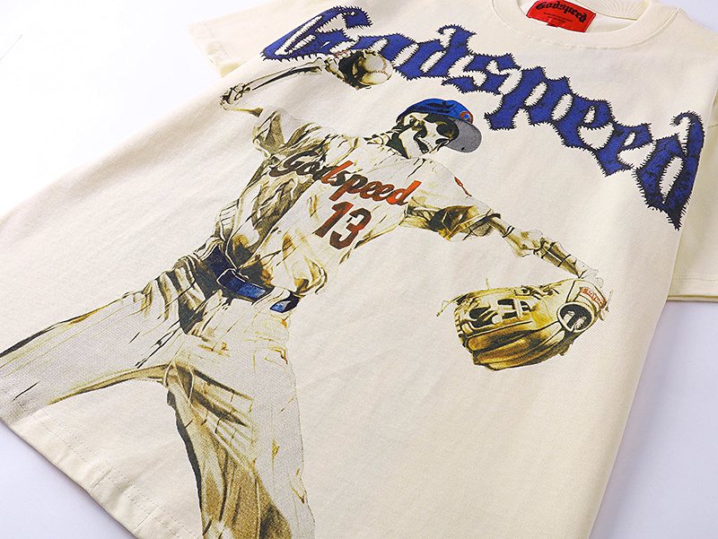 Godspeed Baseball Graphic T-Shirt ¡ª detail