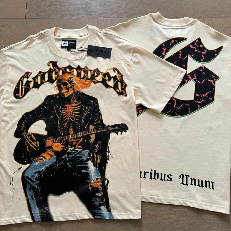 Godspeed Skeleton Guitar Graphic T-Shirt ¡ª context