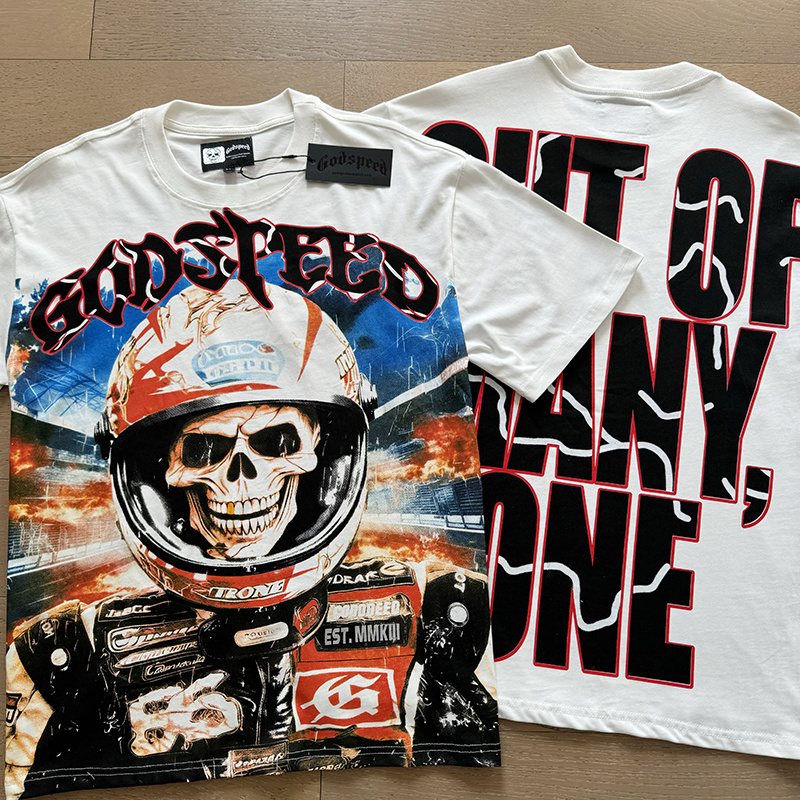 Godspeed Racer Skull Graphic T-Shirt ¡ª context