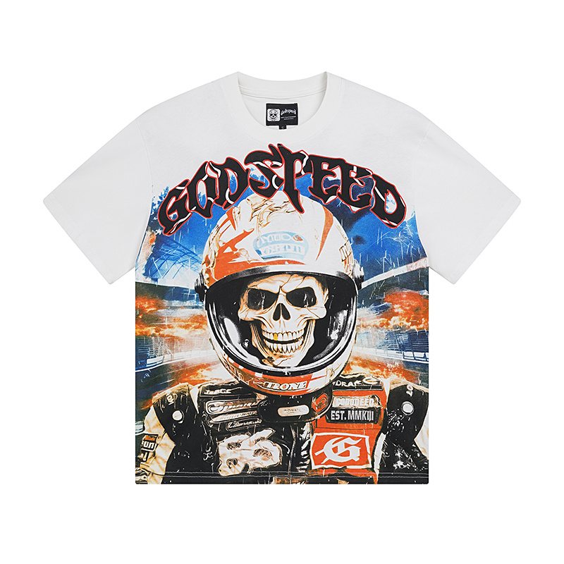 Godspeed Racer Skull Graphic T-Shirt ¡ª hero