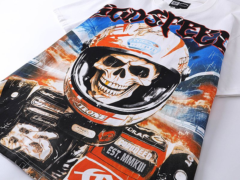 Godspeed Racer Skull Graphic T-Shirt ¡ª detail