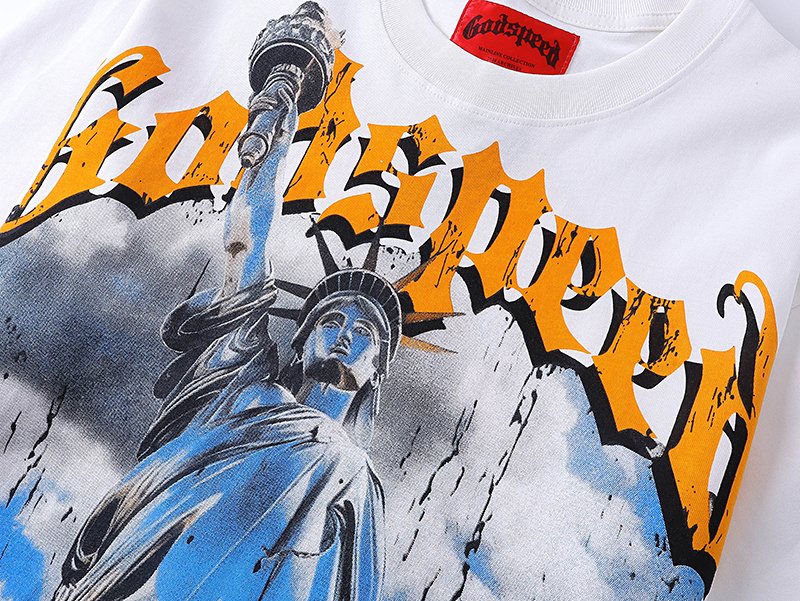 Godspeed Statue of Liberty Graphic T-Shirt ¡ª detail