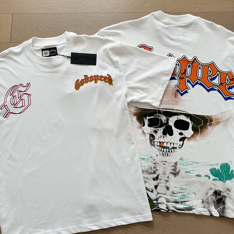 Godspeed Skeleton Desert Graphic T-Shirt ¡ª context