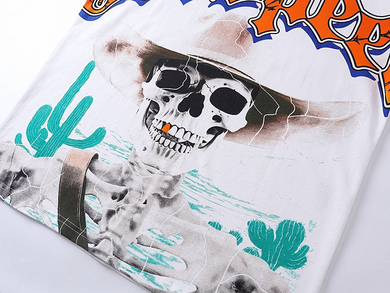 Godspeed Skeleton Desert Graphic T-Shirt ¡ª detail