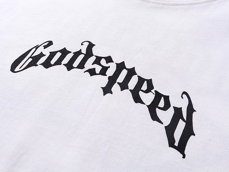 Godspeed Skull Floral Graphic T-Shirt ¡ª detail