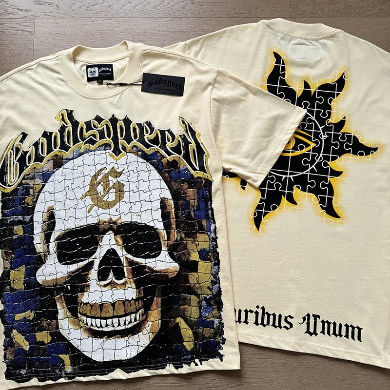 Godspeed Skull & Puzzle-Eye Graphic T-Shirt ¡ª context