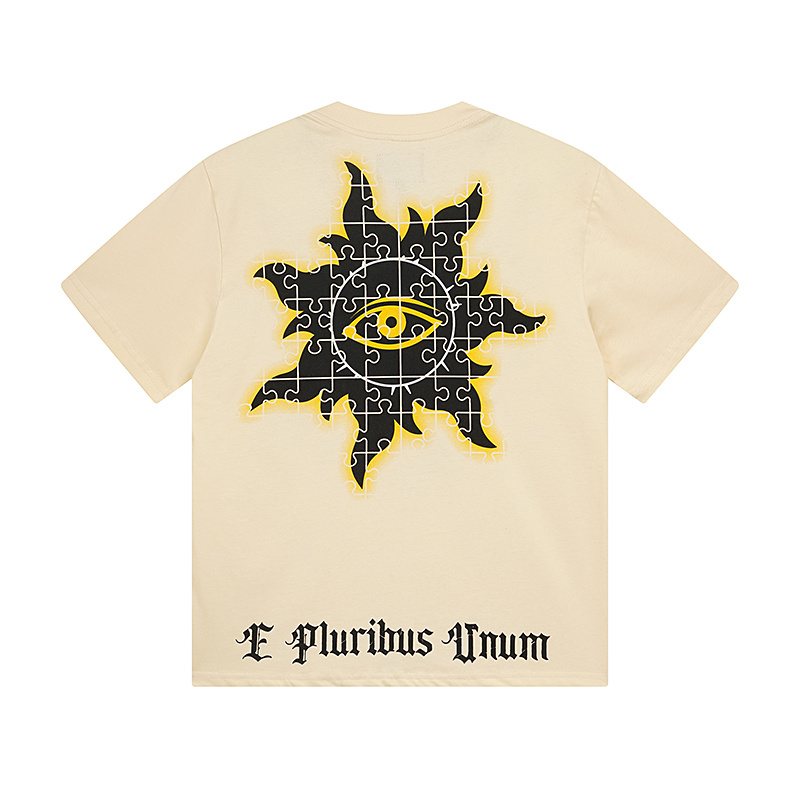 Godspeed Skull & Puzzle-Eye Graphic T-Shirt ¡ª back