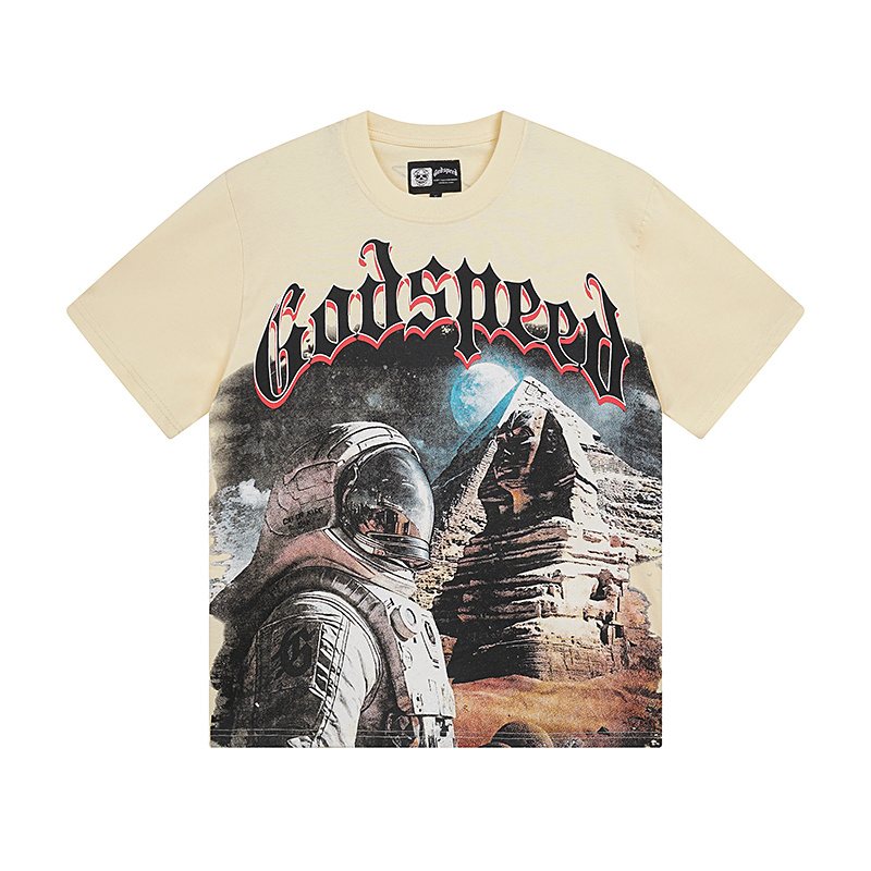 Godspeed Astronaut Pyramid Graphic T-Shirt ¡ª hero