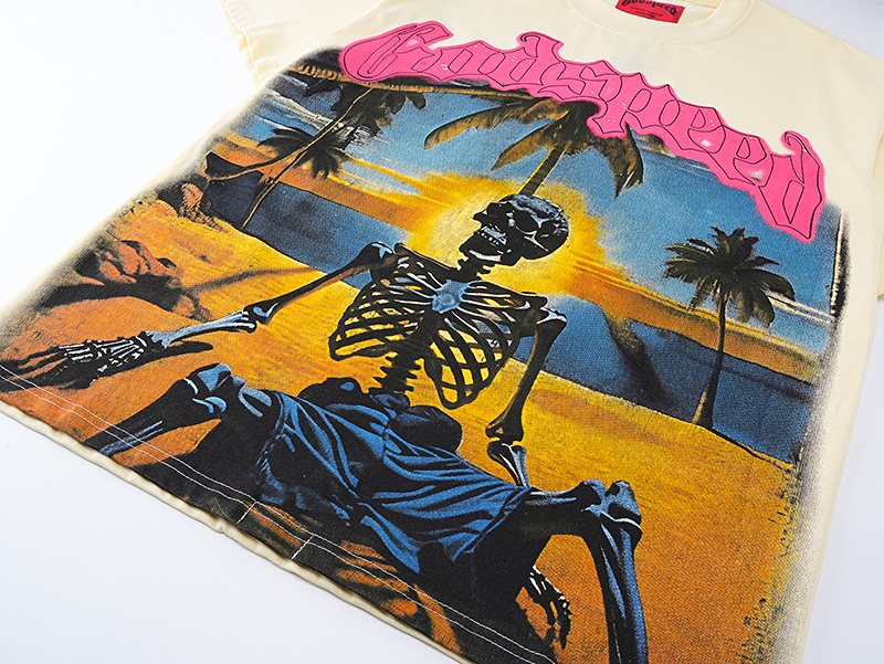 Godspeed Skeleton Beach Graphic Short-Sleeve T-Shirt ¡ª detail