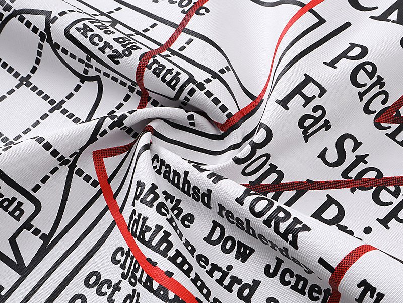 Godspeed Stock Chart Graphic Short-Sleeve T-Shirt ¡ª fabric_closeup