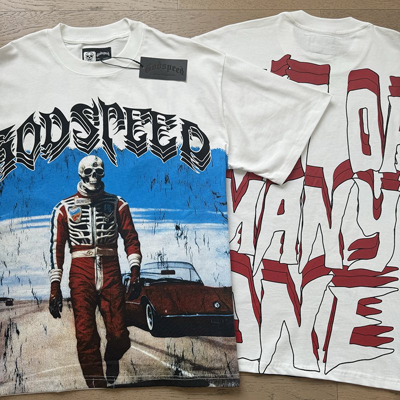 Godspeed Skeleton Car Graphic T-Shirt ¡ª comparison
