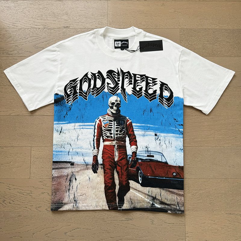 Godspeed Skeleton Car Graphic T-Shirt ¡ª hero