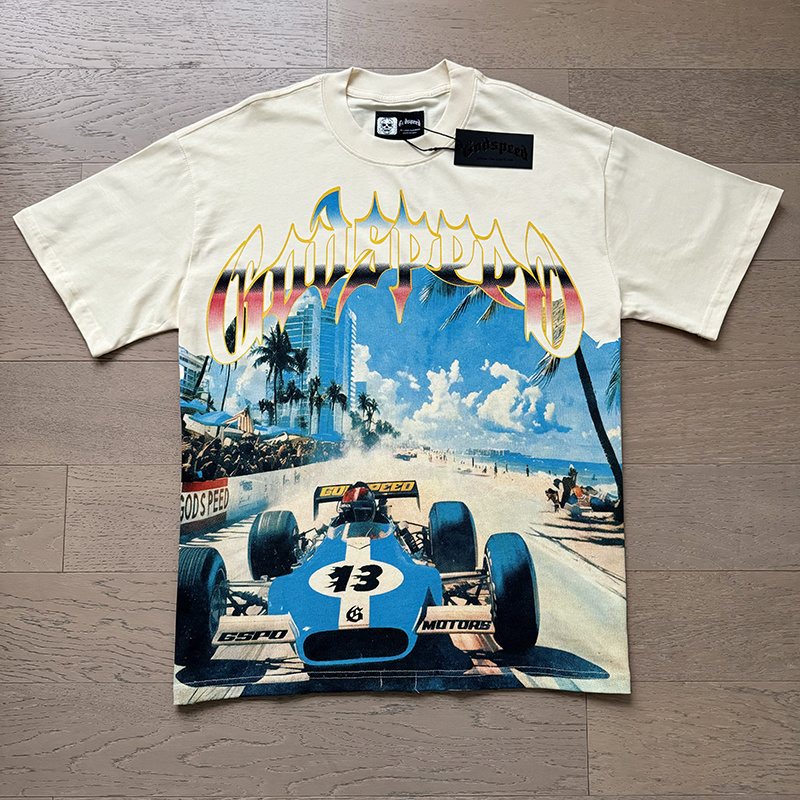 Godspeed E Pluribus Unum Racing Graphic T-Shirt ¡ª front