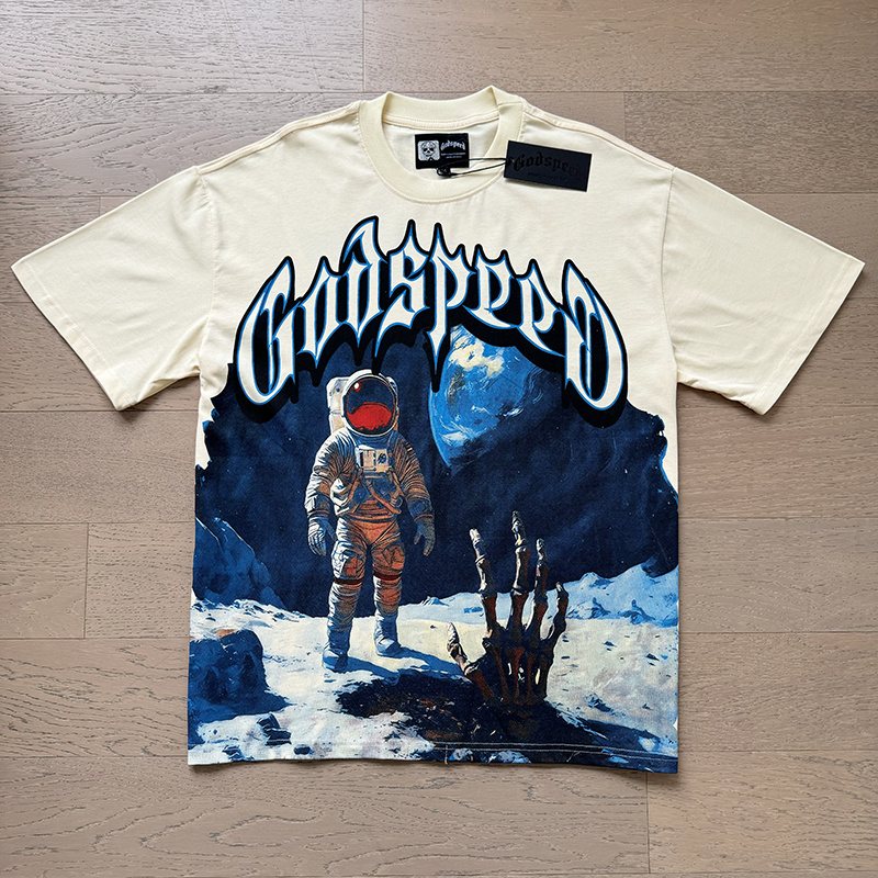 Godspeed Astronaut Graphic Short-Sleeve T-Shirt ¡ª front