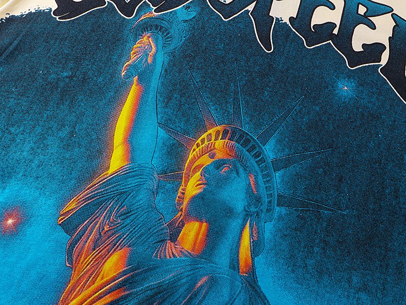 Godspeed Statue of Liberty Sun-Eye Graphic T-Shirt ¡ª detail