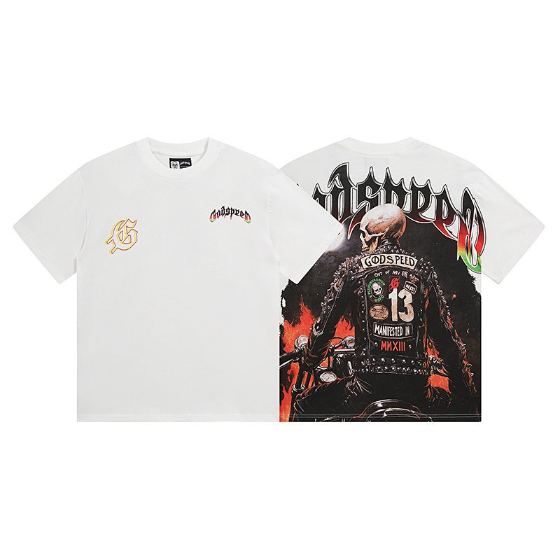 Godspeed Skull Flame Graphic T-Shirt ¡ª hero