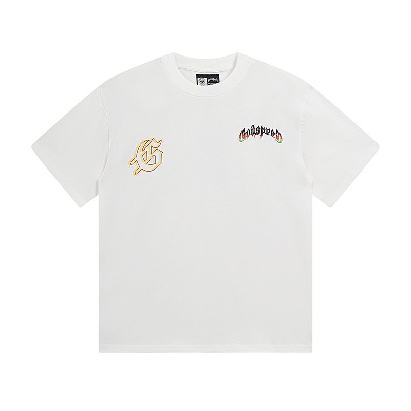 Godspeed Skull Flame Graphic T-Shirt ¡ª front