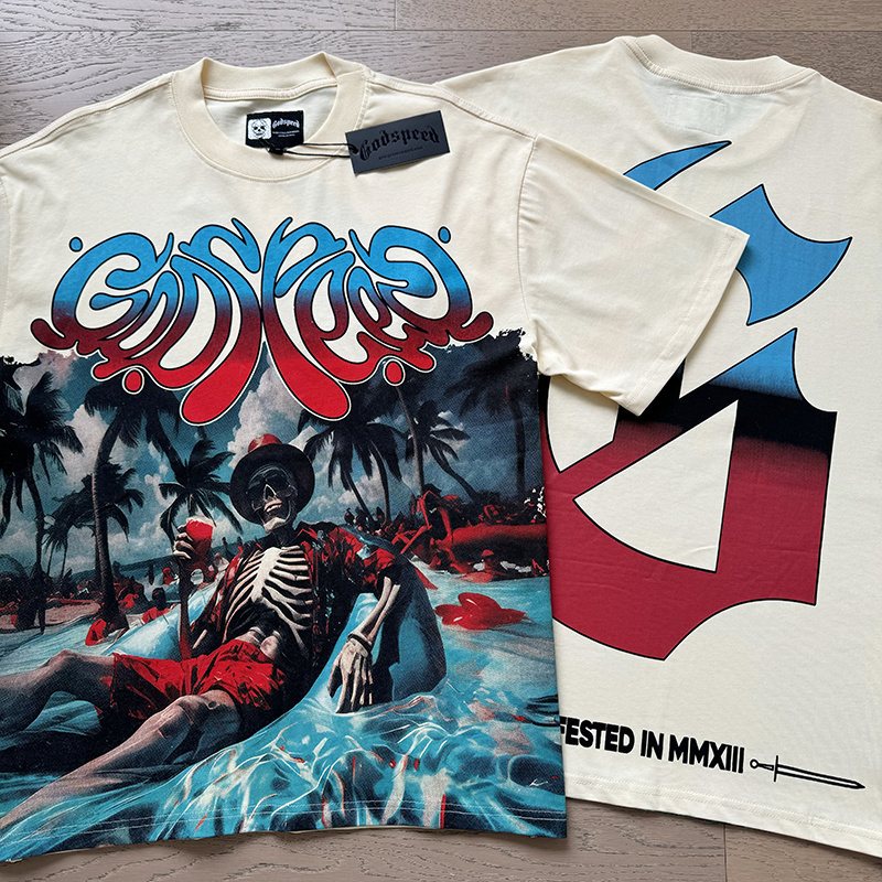 Godspeed Manifested MMXXII Skeleton Graphic T-Shirt ¡ª front