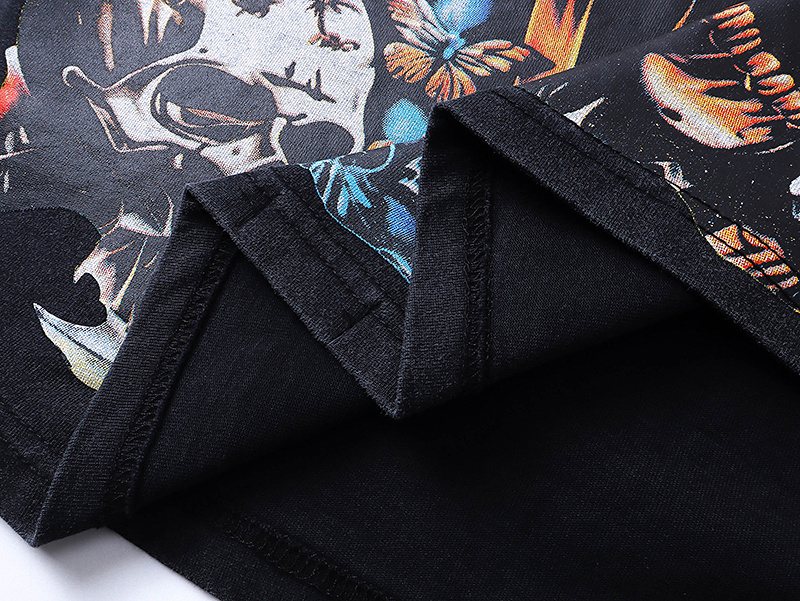 Godspeed Skull & Rose Graphic T-Shirt ¡ª detail