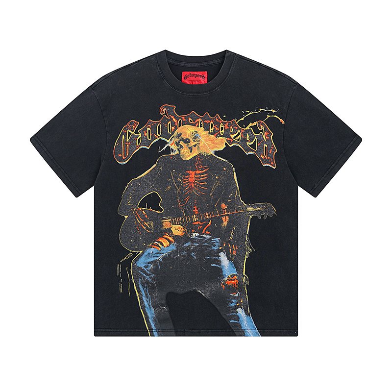 Godspeed Skeleton Guitar Graphic T-Shirt ¡ª hero