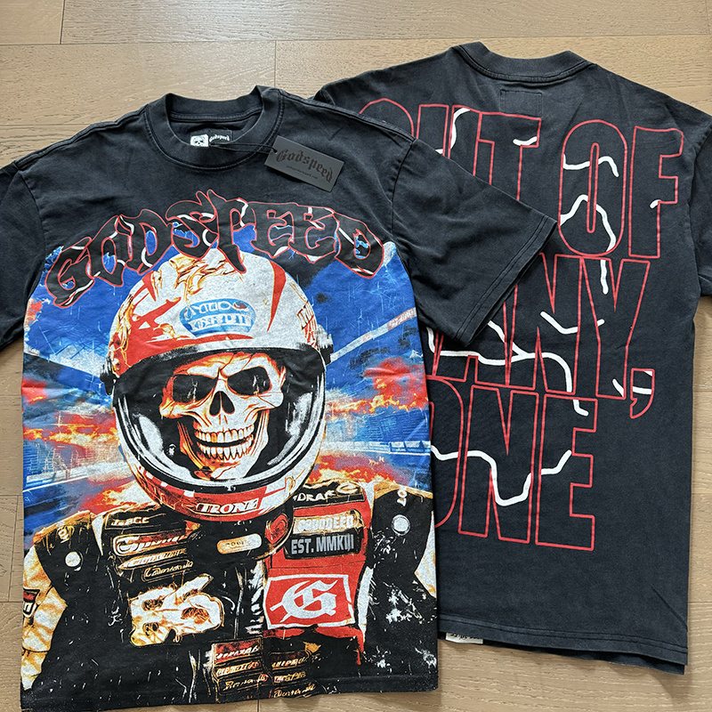 Godspeed Washed Black Rock Graphic T-Shirt ¡ª context
