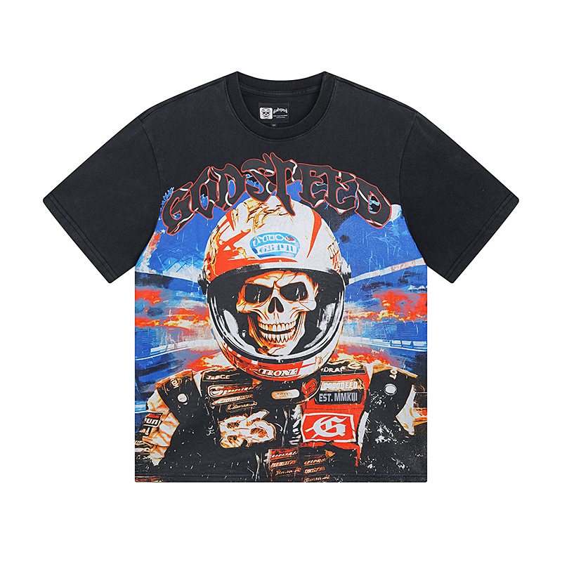 Godspeed Washed Black Rock Graphic T-Shirt ¡ª hero