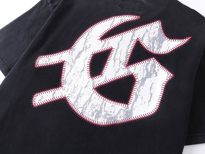 Godspeed Baseball Skull Graphic T-Shirt ¡ª detail