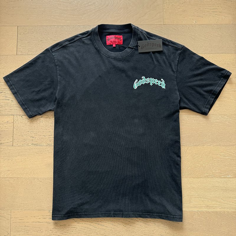 Godspeed Washed Black Rock Graphic T-Shirt ¡ª context