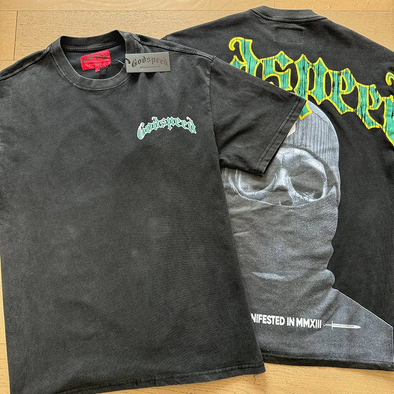 Godspeed Washed Black Rock Graphic T-Shirt ¡ª context