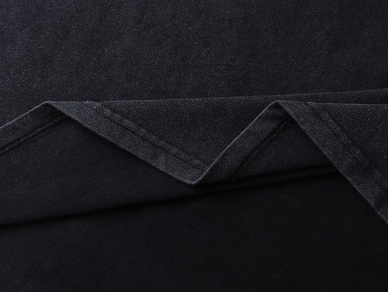 Godspeed Washed Black Skull Graphic T-Shirt ¡ª detail