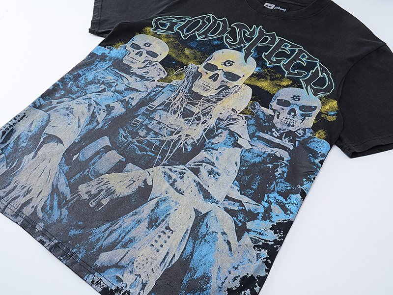 Godspeed Skull & Blue Eye Graphic T-Shirt ¡ª detail