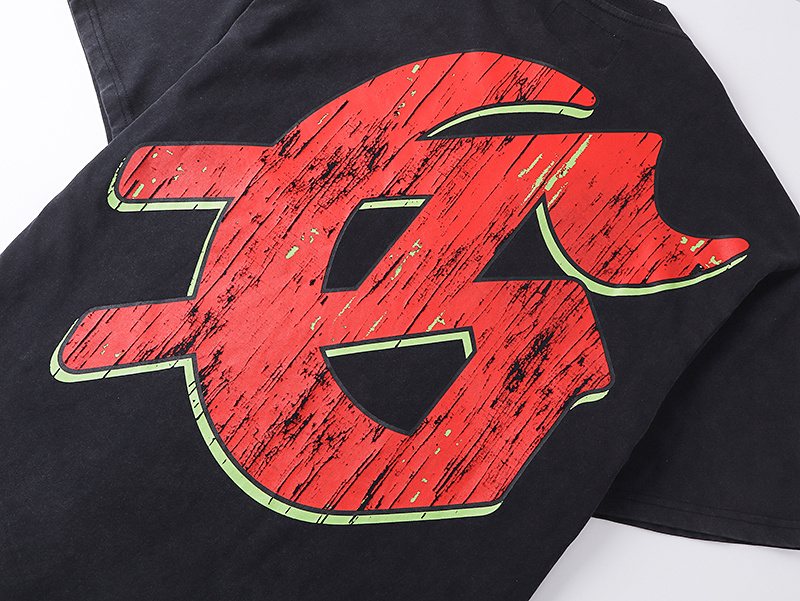 Godspeed Dog & Moon Graphic Washed T-Shirt ¡ª detail