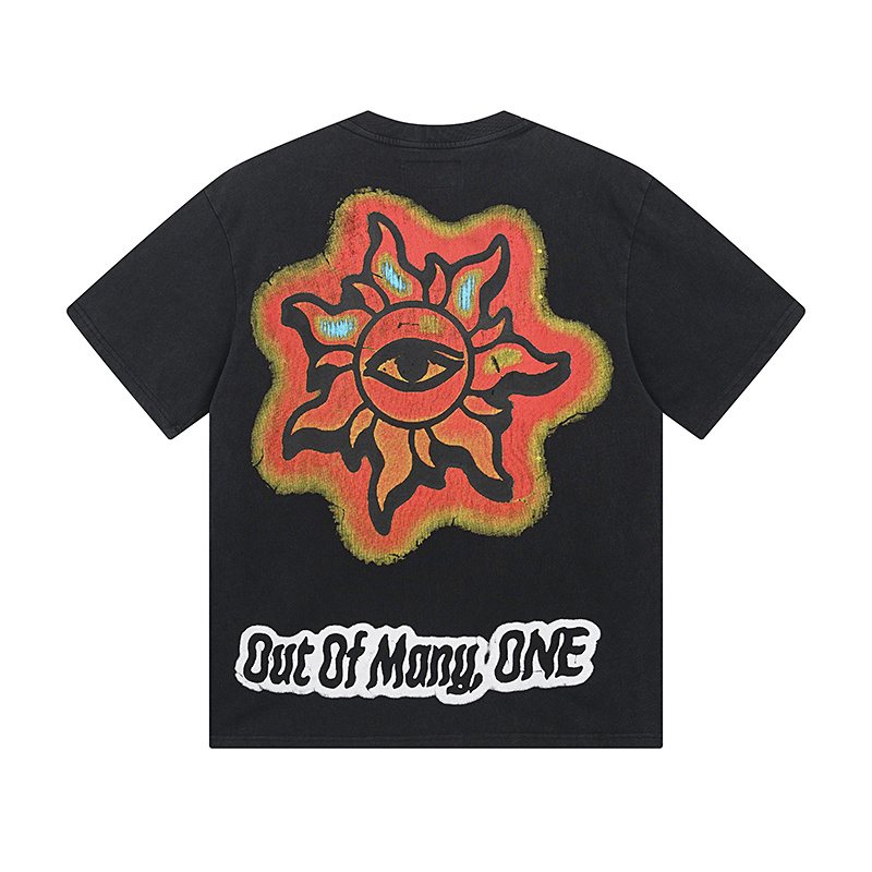Godspeed Shark Skeleton & Eye-Sun Graphic T-Shirt ¡ª back