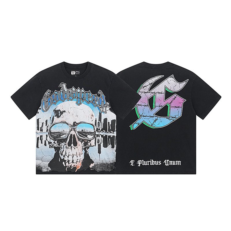 Godspeed Skull & Axe Graphic T-Shirt ¡ª hero