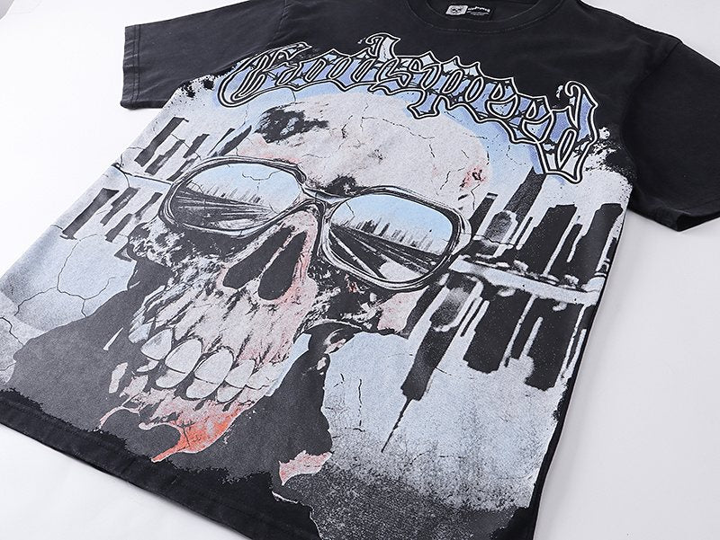 Godspeed Skull & Axe Graphic T-Shirt ¡ª detail
