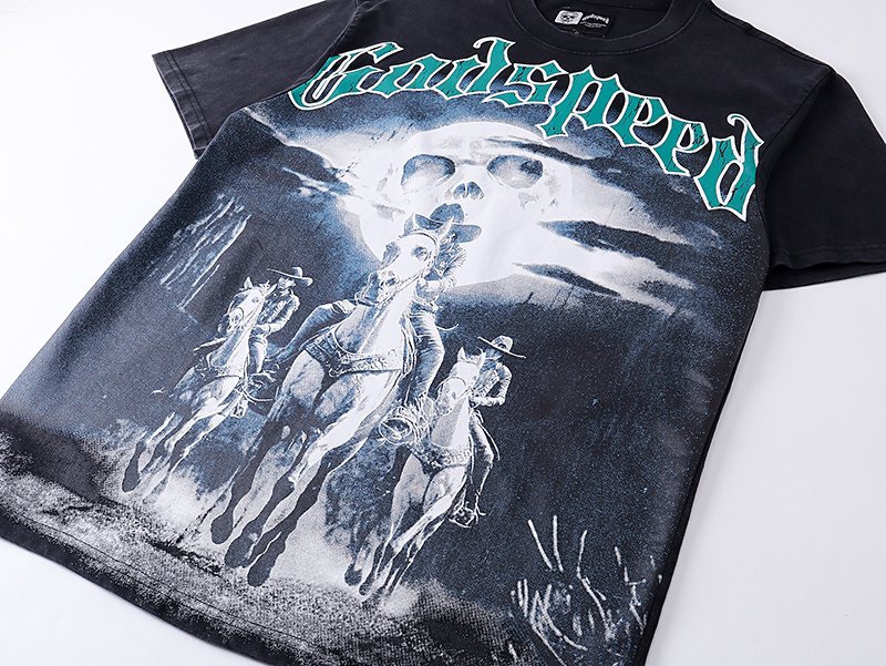 Godspeed E Pluribus Unum Washed Graphic T-Shirt ¡ª detail