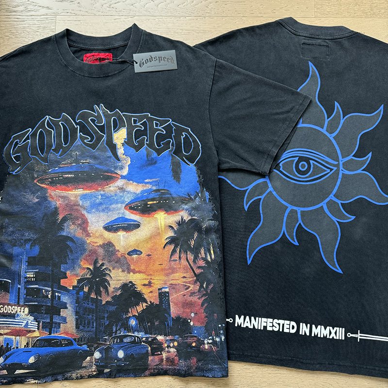 Godspeed UFO Eye-Sun Graphic T-Shirt ¡ª context