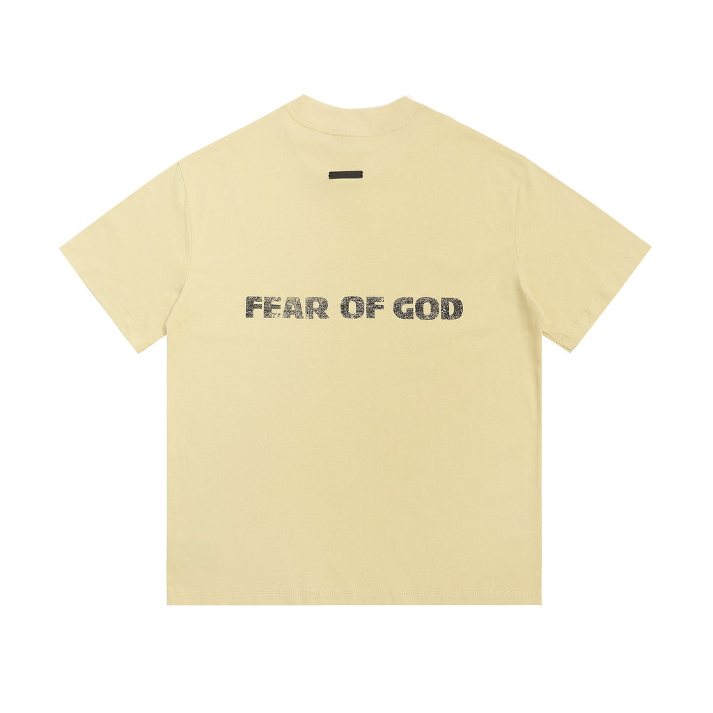 Fear of God Cream Front & Back Graphic T-Shirt ¡ª back