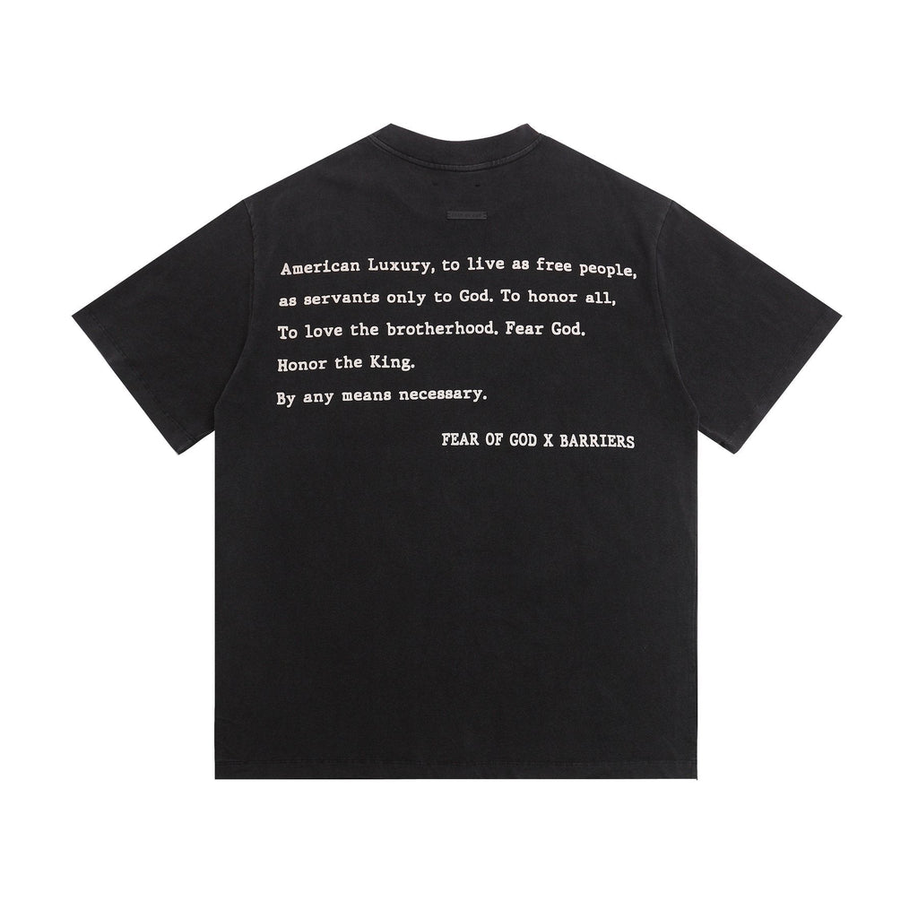 Fear of God x Barriers Live Free Graphic T-Shirt ¡ª back