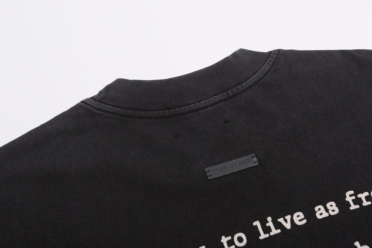 Fear of God x Barriers Live Free Graphic T-Shirt ¡ª detail