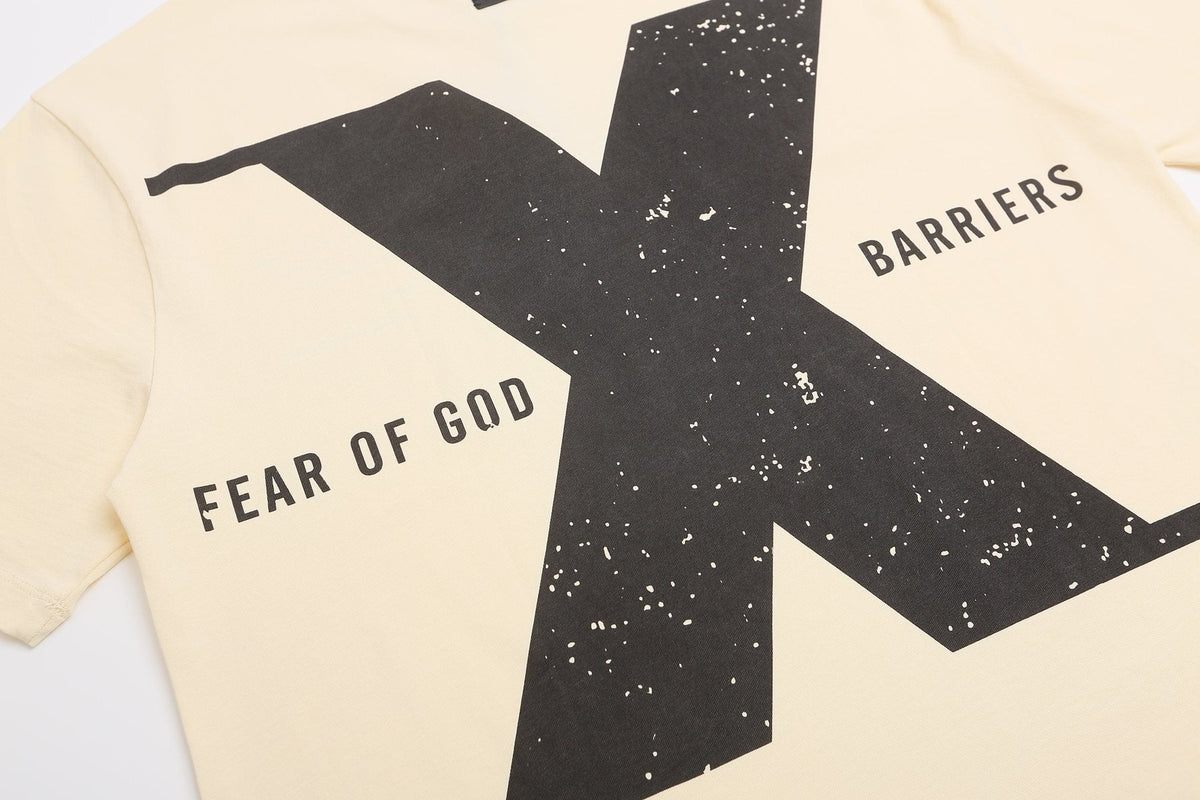 Fear of God x Barriers Cream Graphic T-Shirt ¡ª detail