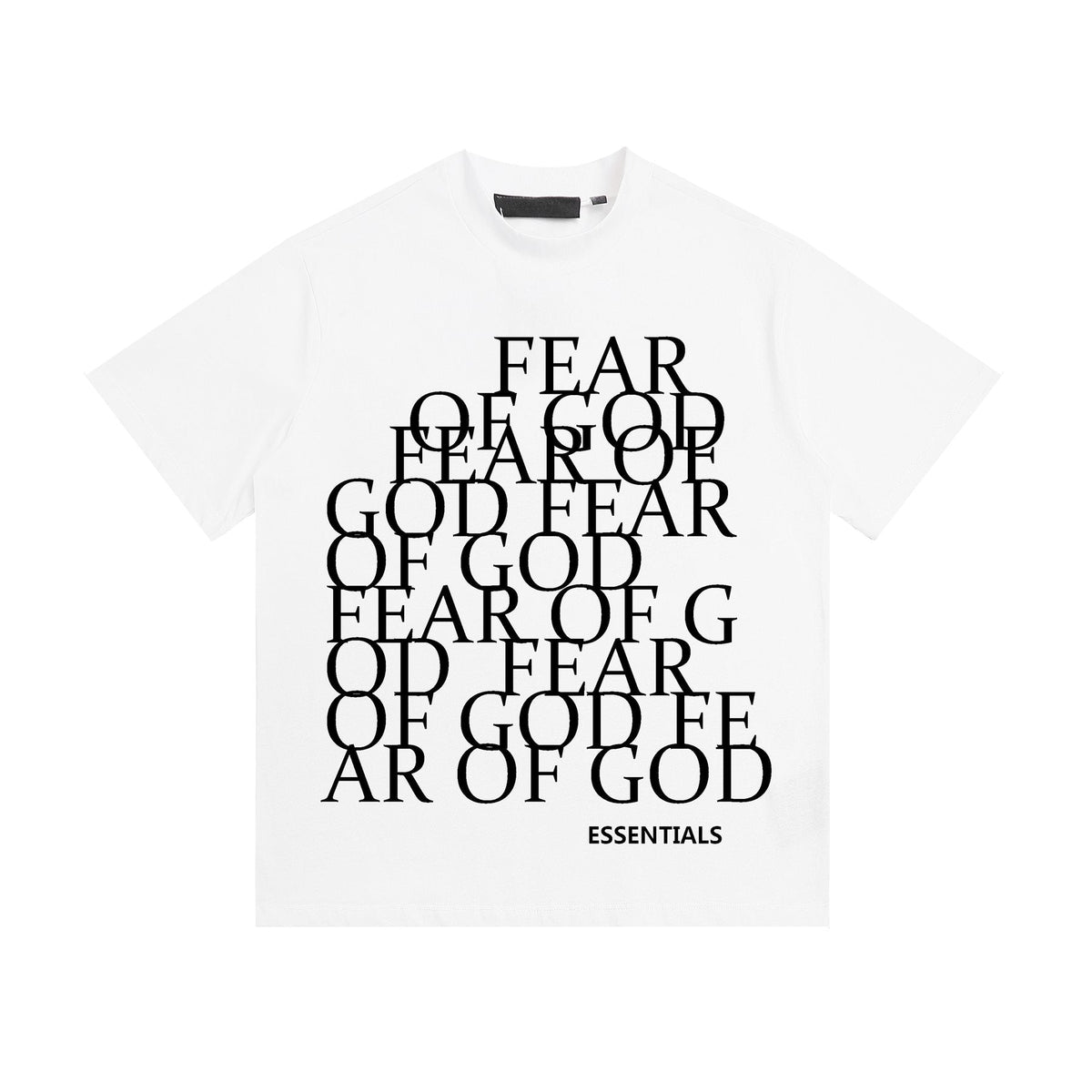 ESSENTIALS Stacked Text Graphic T-Shirt ¡ª front